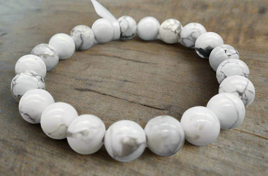 8mm Howlite bracelet
