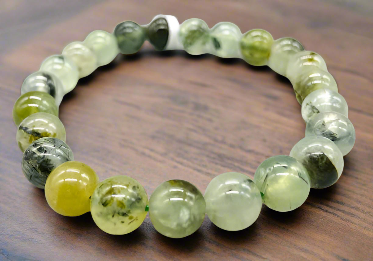 8mm Prehnite bracelet
