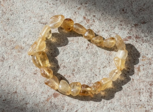 Citrine gemstone bracelet