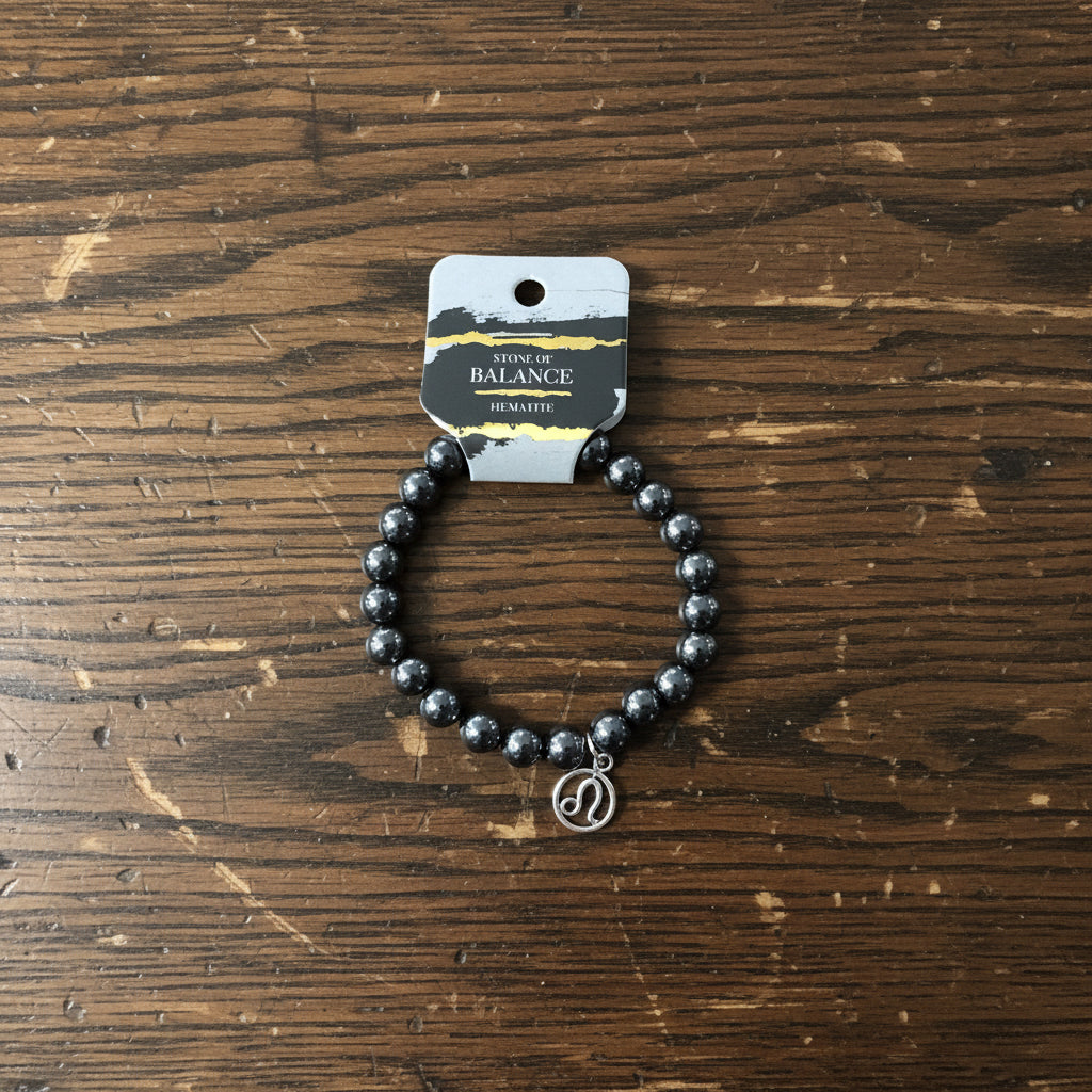 Leo bracelet hematite