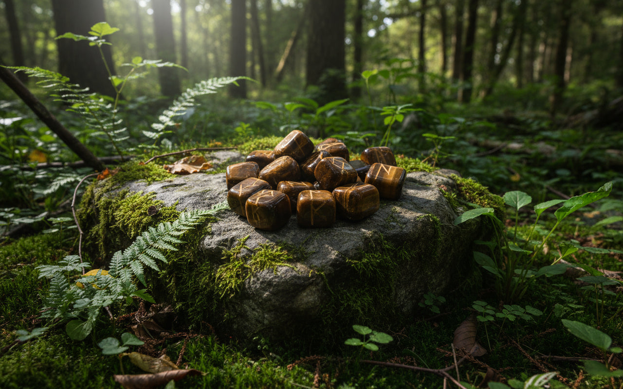 Tiger Eye Rune Set