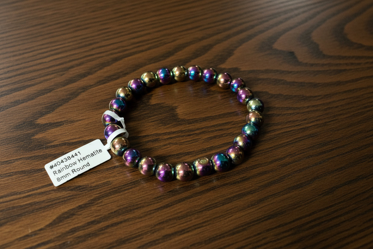 Rainbow Hematite is not only visually stimulating it helps to absorb negative energy