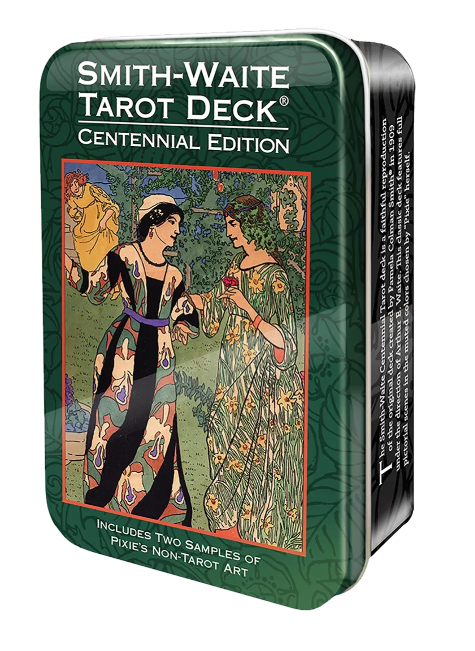 Smith-Waite tarot deck in a tin by Pamela Colman Smith