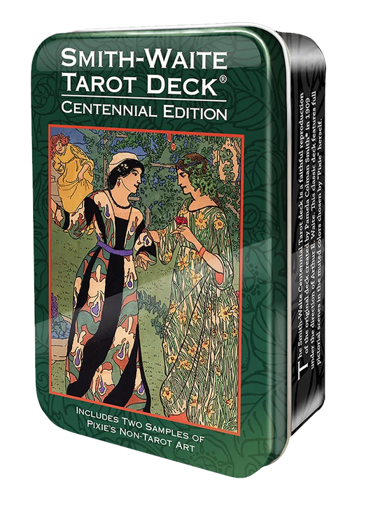 Smith-Waite tarot deck in a tin by Pamela Colman Smith