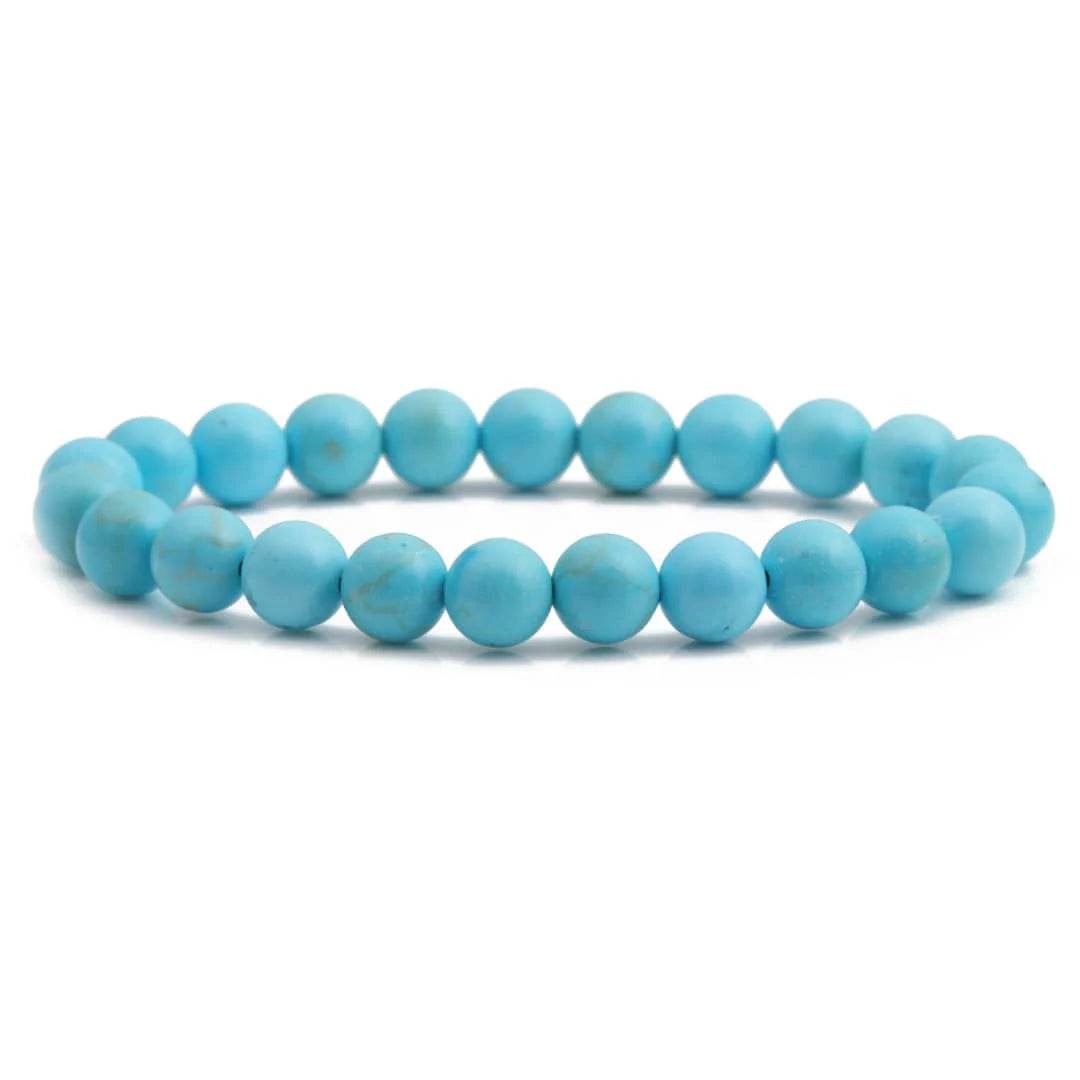 Turquoise 8mm Reconstituted & Color Enhanced