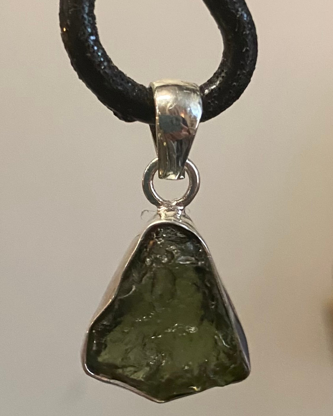 Moldavite pendant