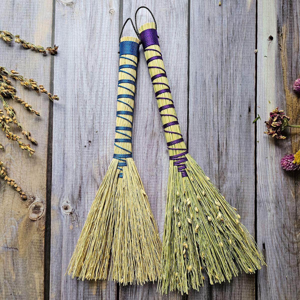 Mini Altar Broom - Handmade Hawktail Whisk Broom