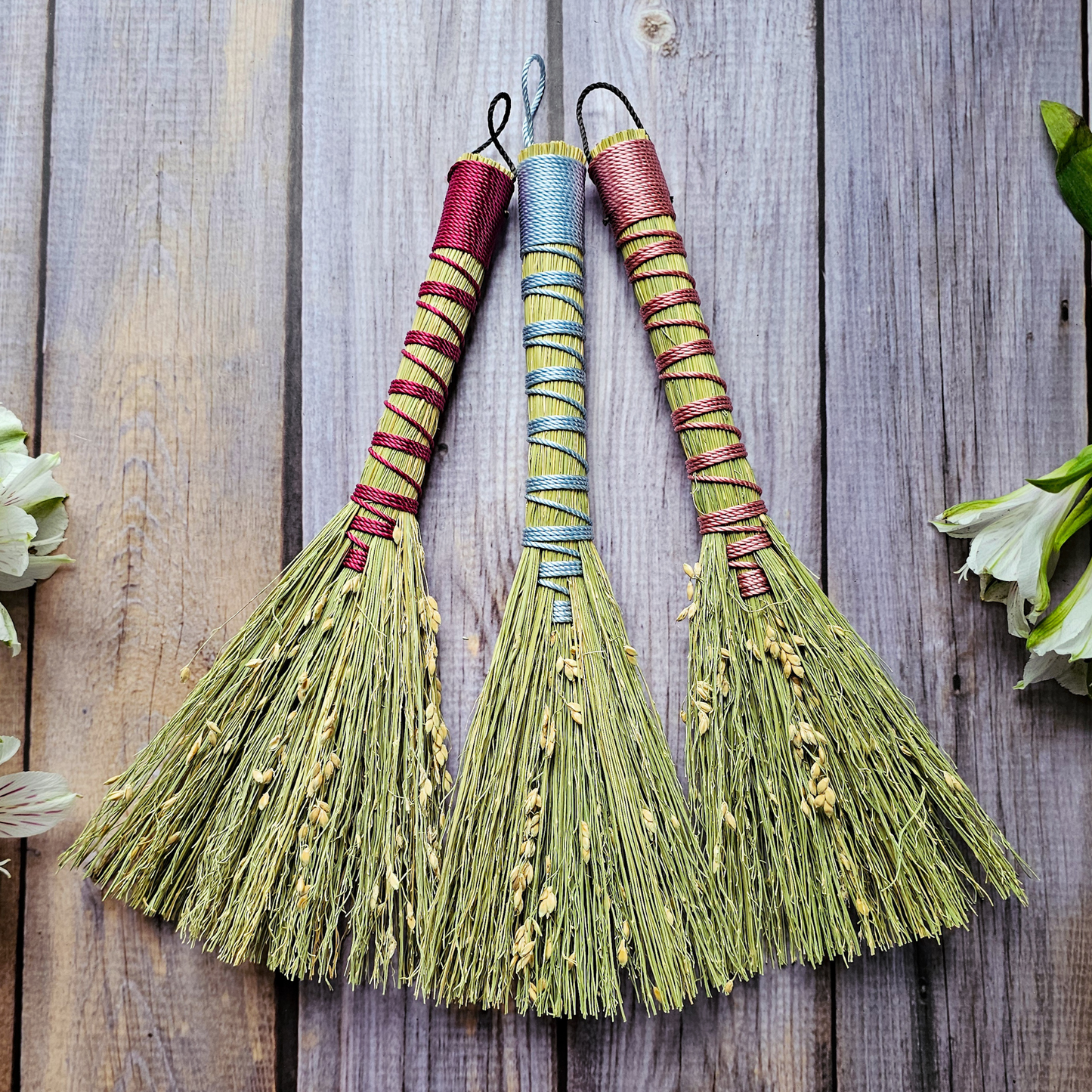 Mini Altar Broom - Handmade Hawktail Whisk Broom