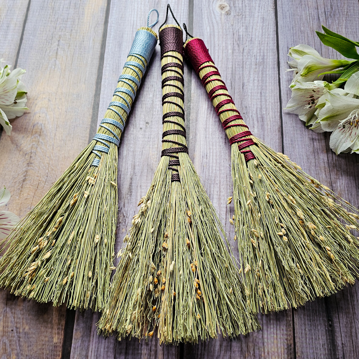 Mini Altar Broom - Handmade Hawktail Whisk Broom