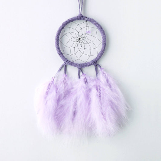 2.5" Lavender Fluffy Dream Catcher