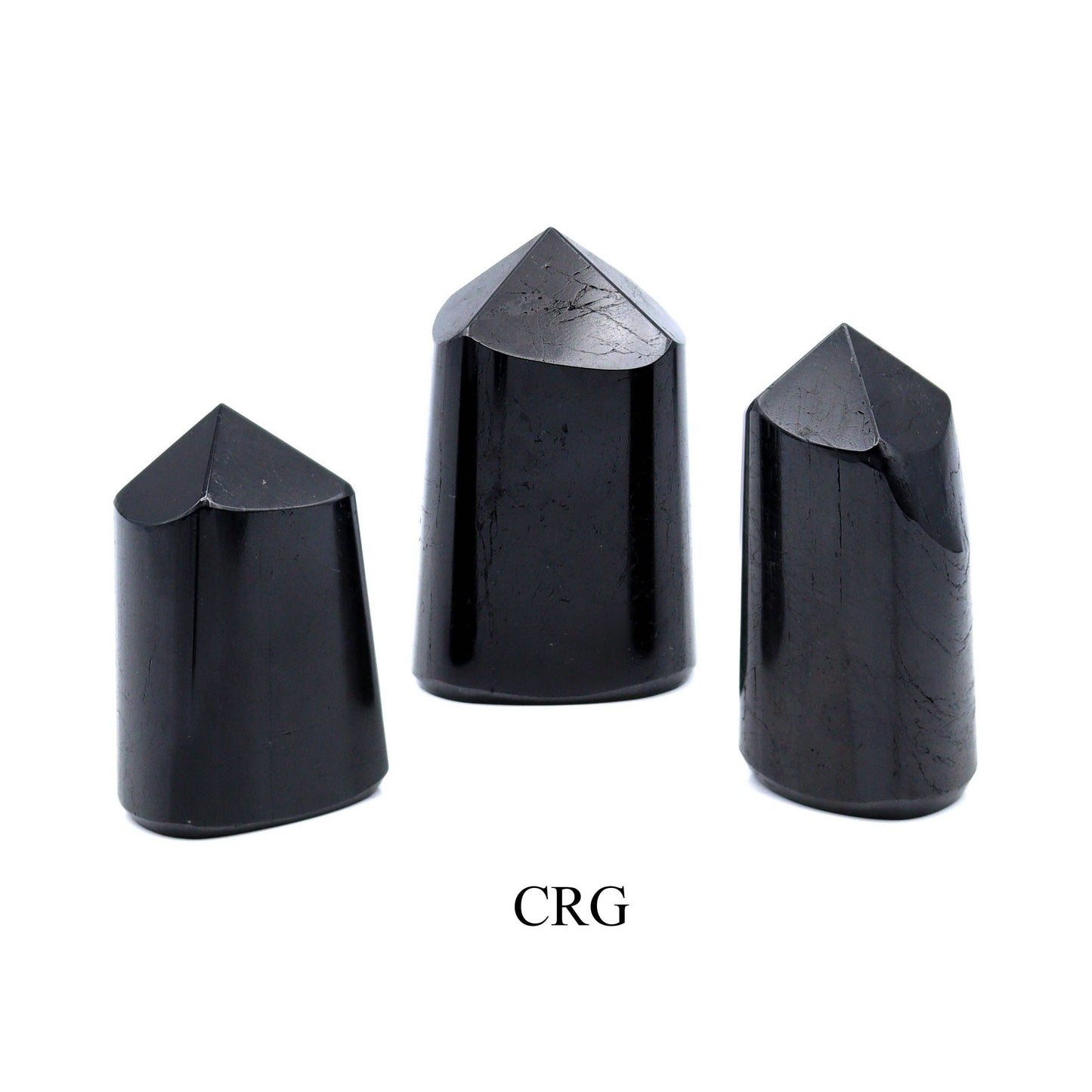 1 KILO - Black Tourmaline Full Polished Point / 1.5 - 3" Avg