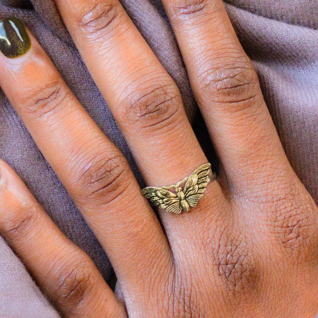Butterfly Moth Ring