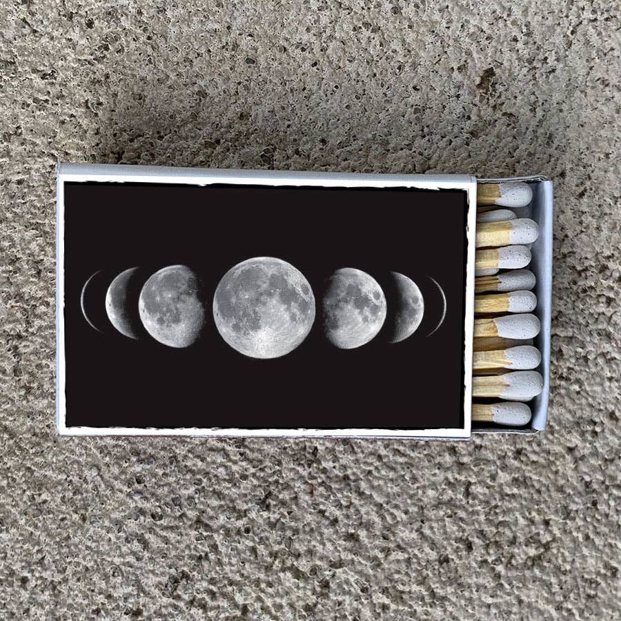 Matches • Moon Phases Matchbox • Candle Accessory