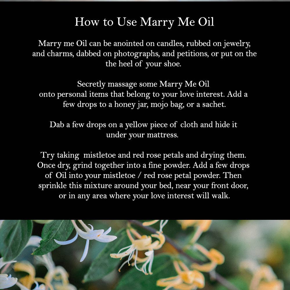 Marry Me Oil - Infused with Harthorne Blossoms
