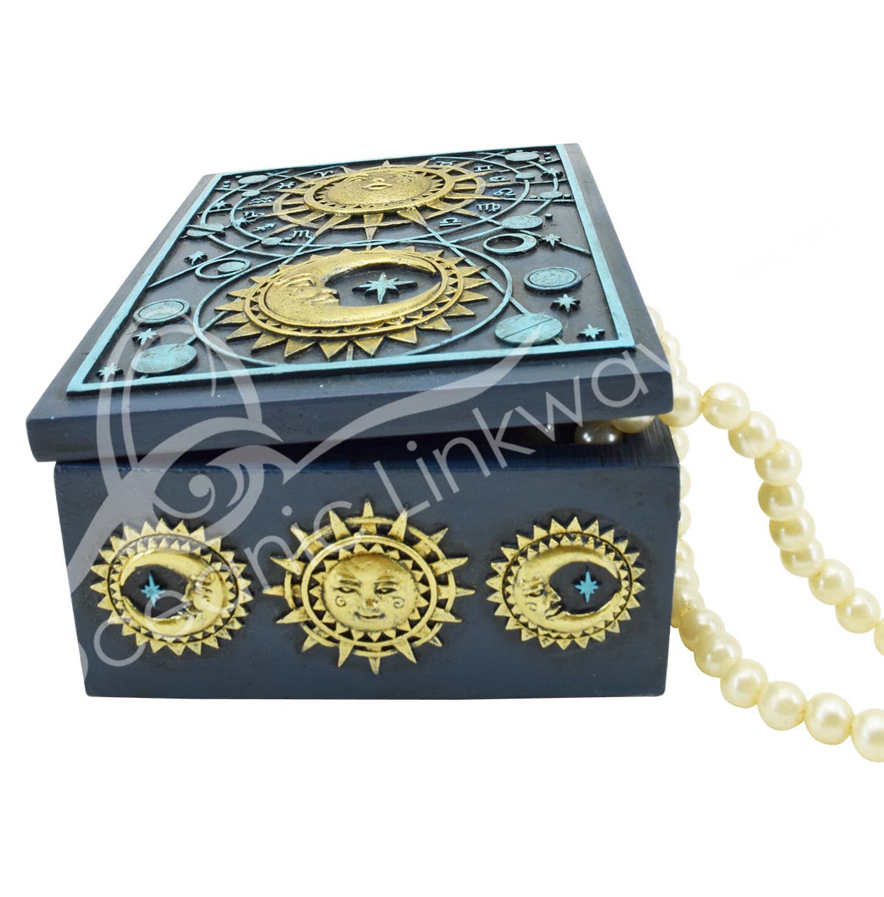 Celestial Navy Blue Box 5.60"L X 4.15"W X 2.20"H