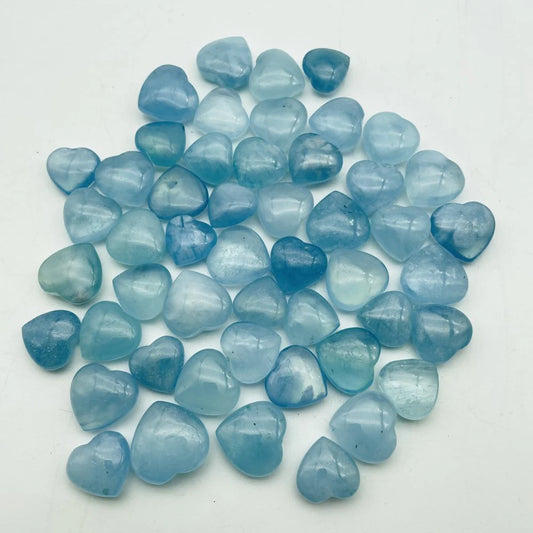 High Quality Aquamarine Heart Small