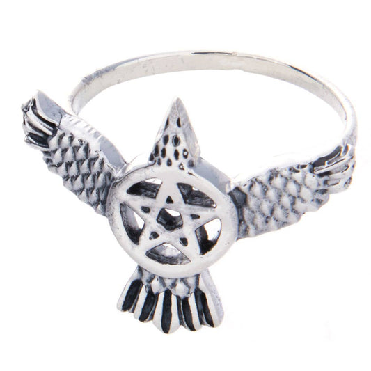 Raven Pentacle Ring