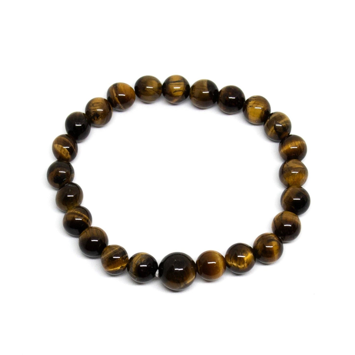 Tiger's Eye Beaded Bracelet - Wrist Mala - 8mm