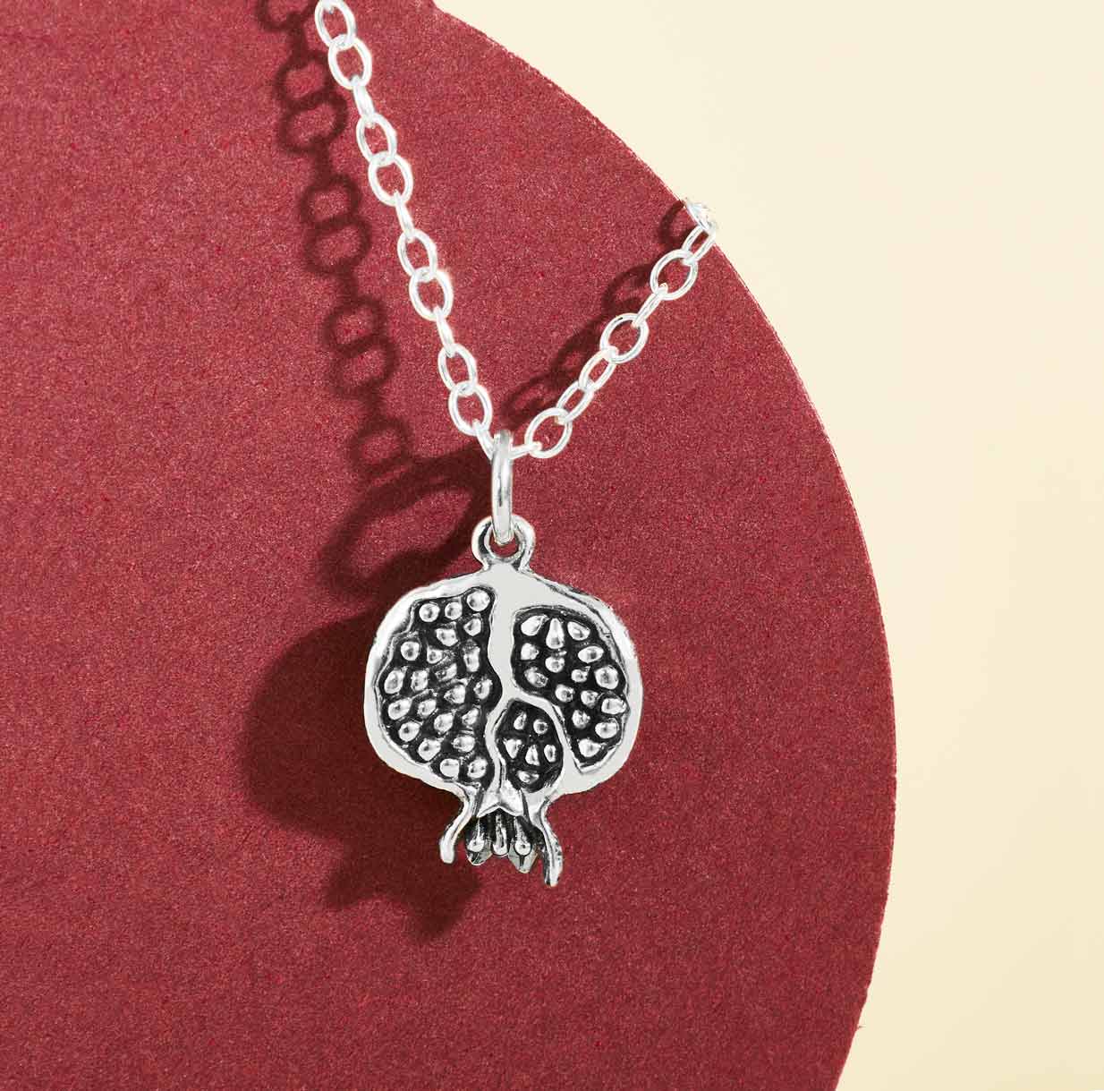 Sterling Silver Pomegranate Necklace