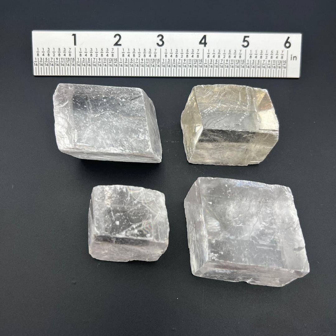 Optical Calcite Rhomboid Shape (Iceland Spar)