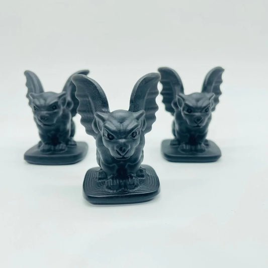 Obsidian Gargoyle Stone Carving