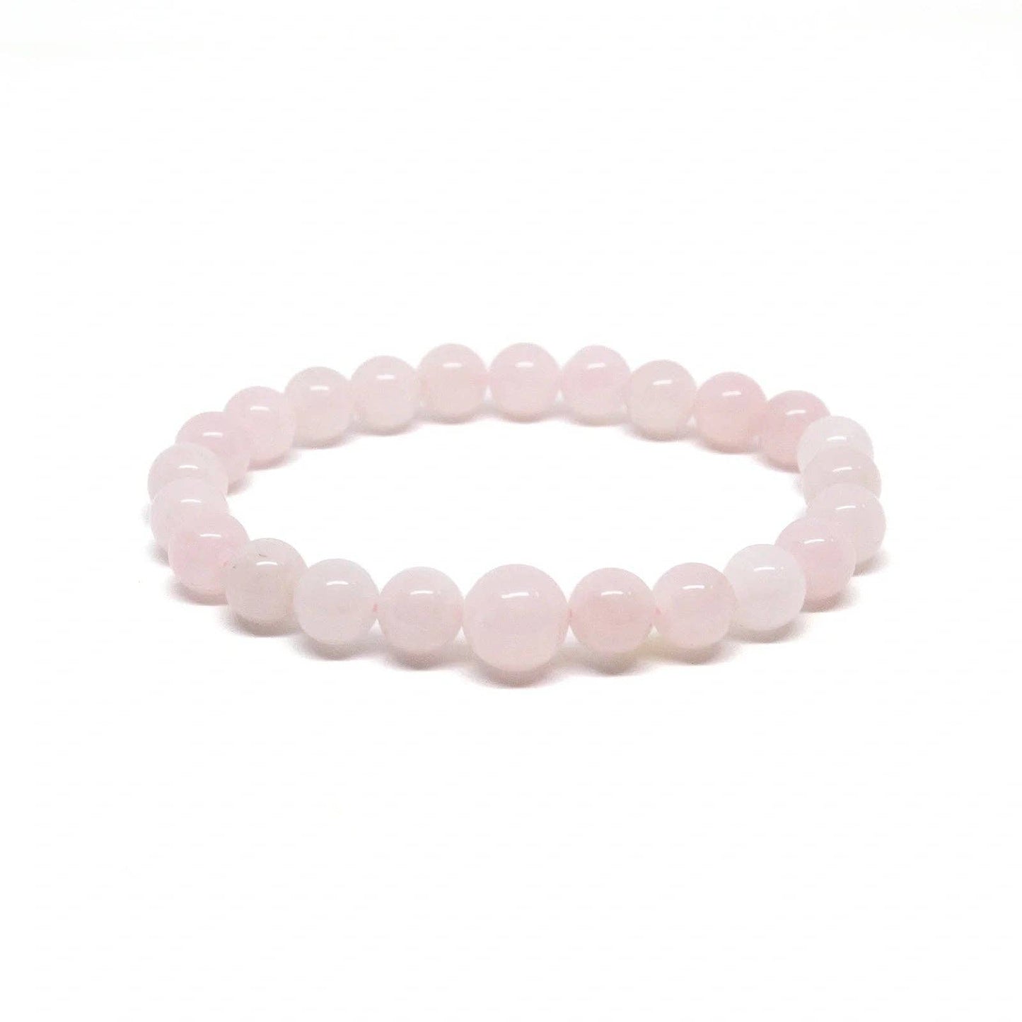 Rose Quartz Beaded Bracelet Prayer Beads 6mm - Small Wrist