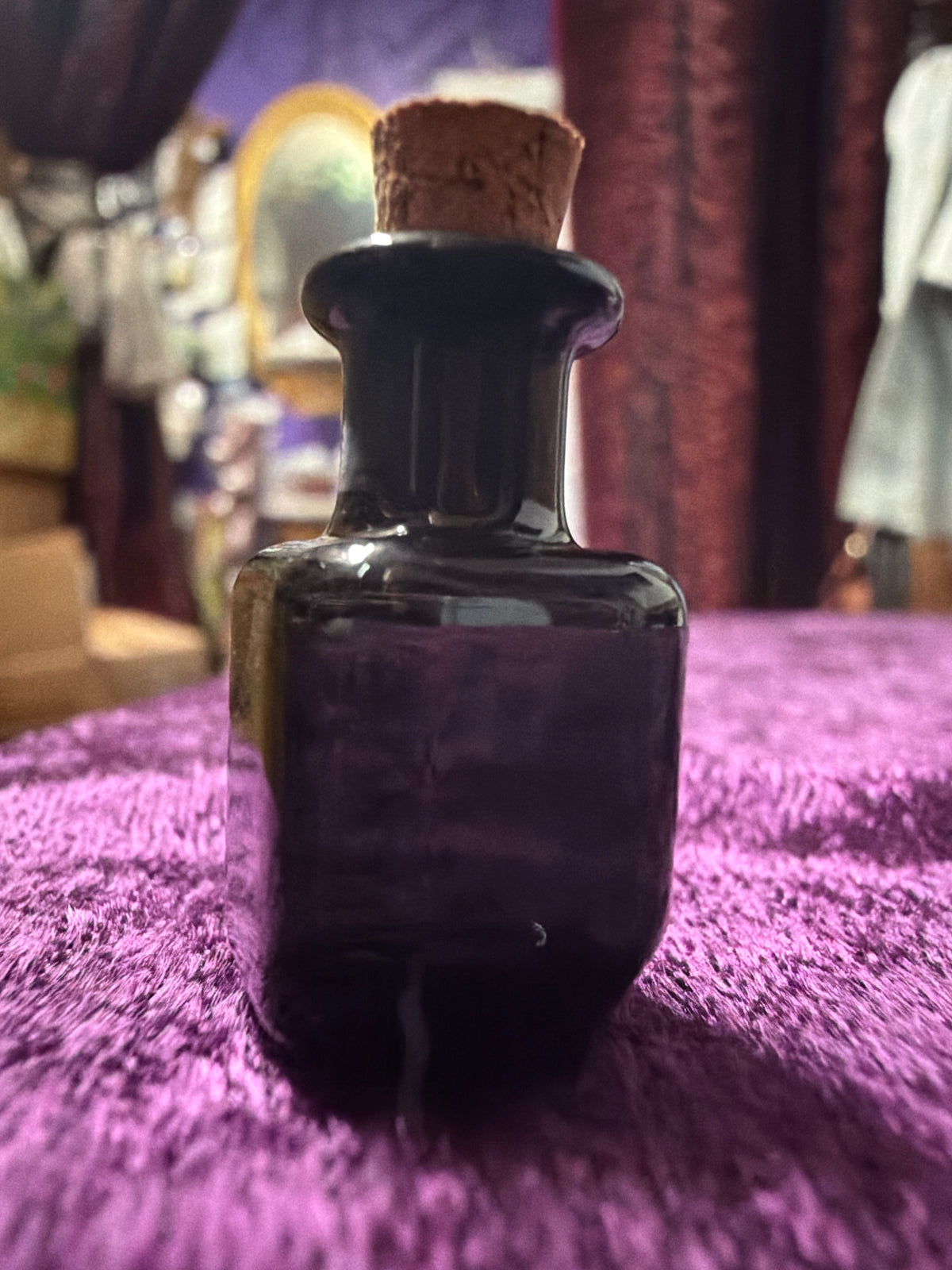 Mini Colorful Glass Bottle w/Cork Glass Vial