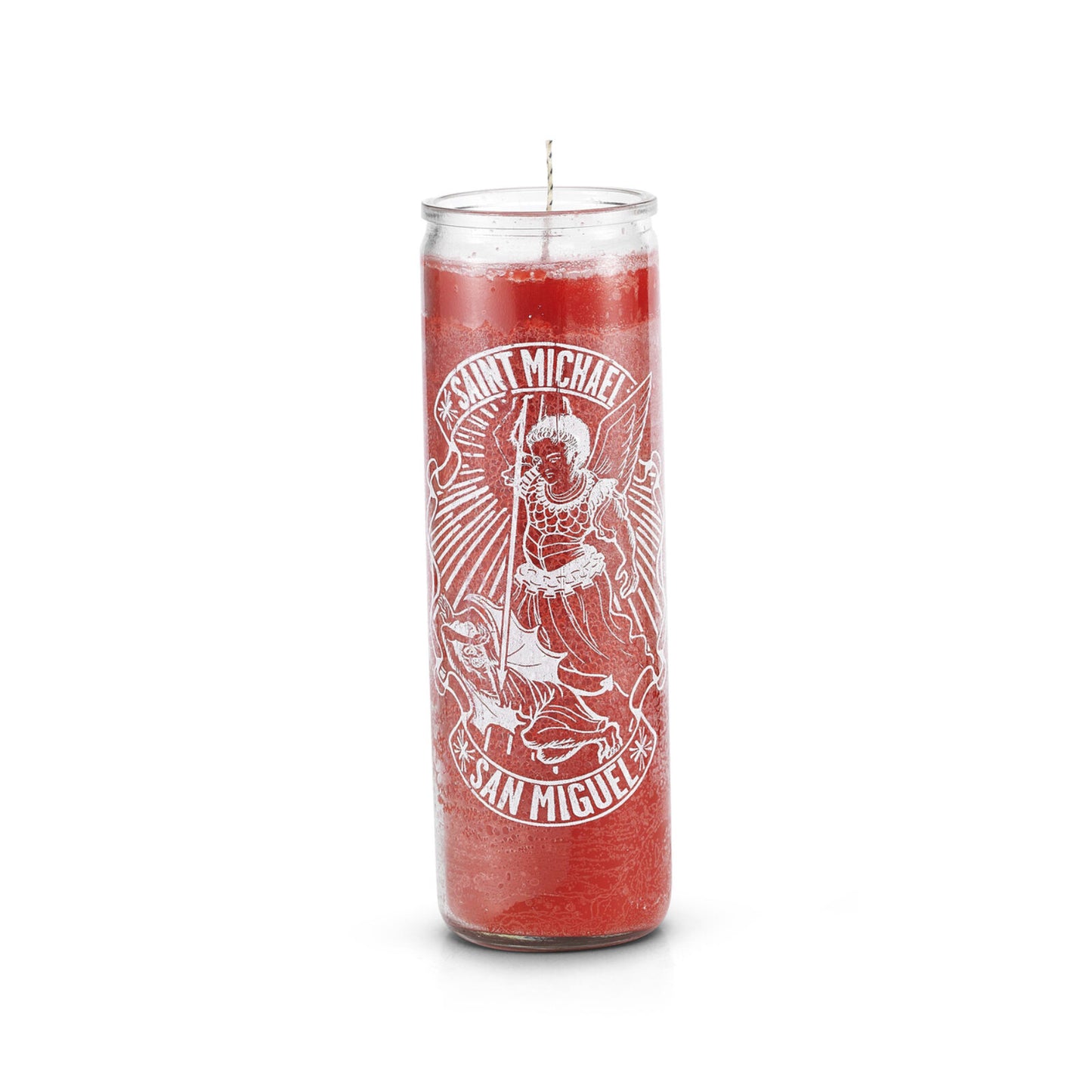 Saint Michael the Archangel (San Miguel) 7 day Candle Red