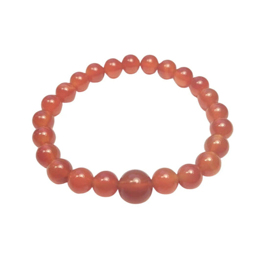Carnelian Beaded Bracelet - 4mm - Kids’ Wrist