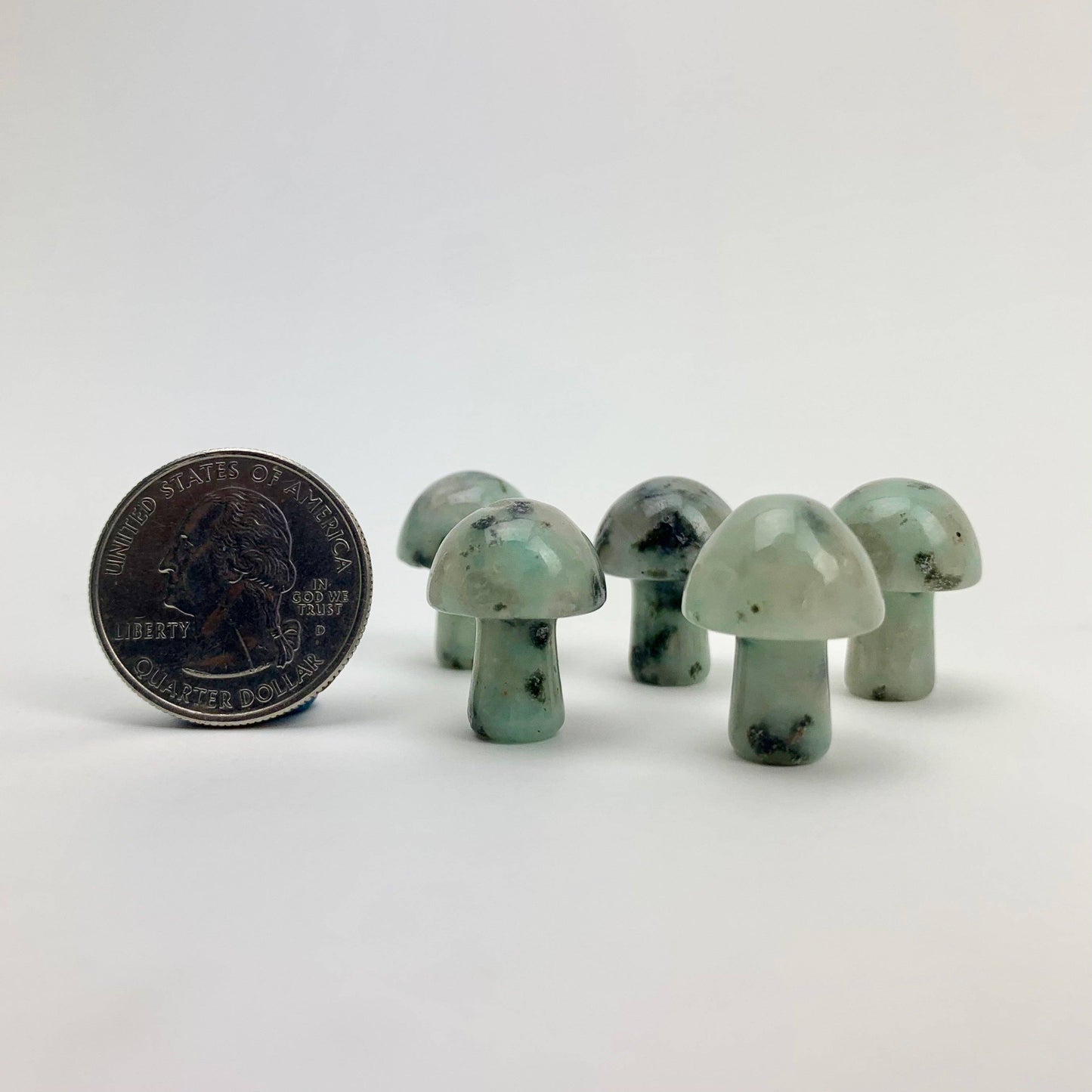 Mini Magic Mushrooms stone carving | 20mm