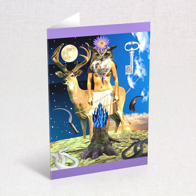 Suns Eye Deity Goddess & Symbolic Greeting Cards