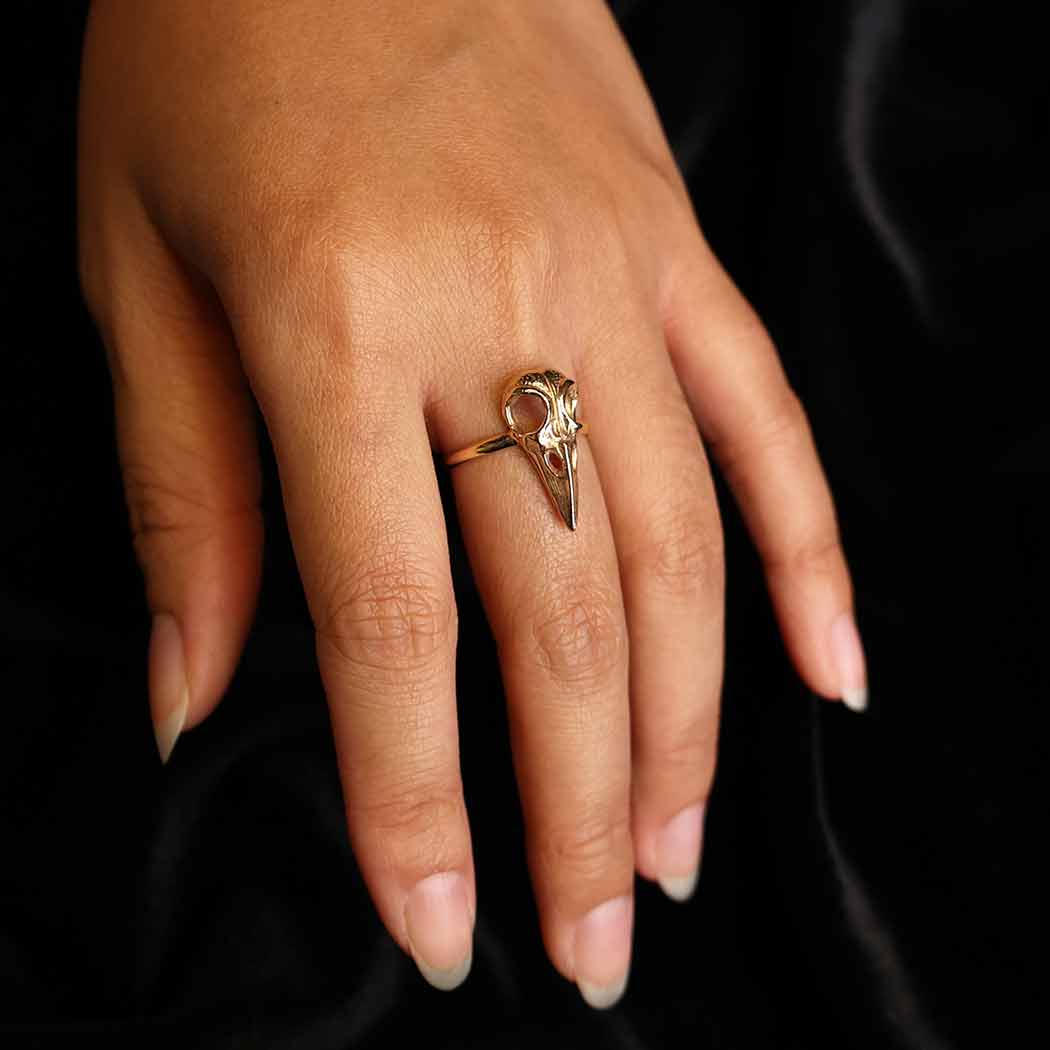 Raven Skull Ring