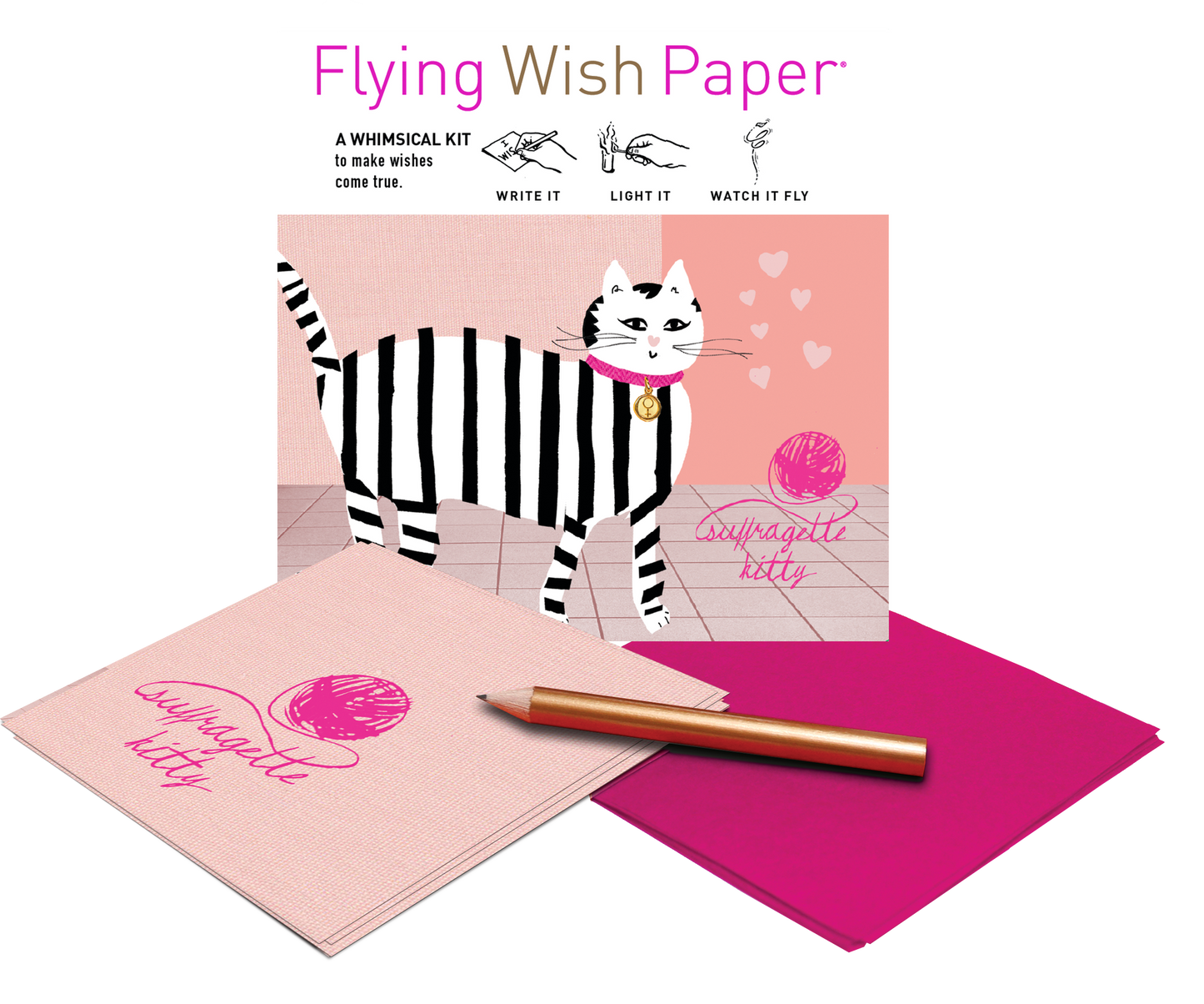 SUFFRAGETTE KITTY / 15 WISH PAPER™ / Empowerment Ritual Gift