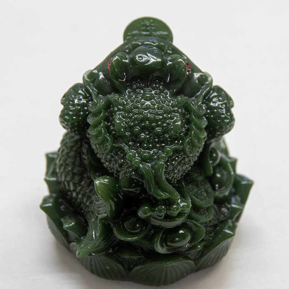 Polyresin Feng Shui Figurine Money Toad - Jade (Each)