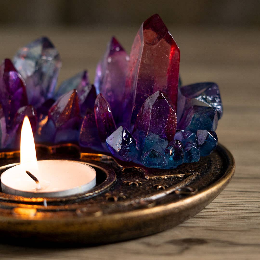 Crystal Candle Holder (resin)