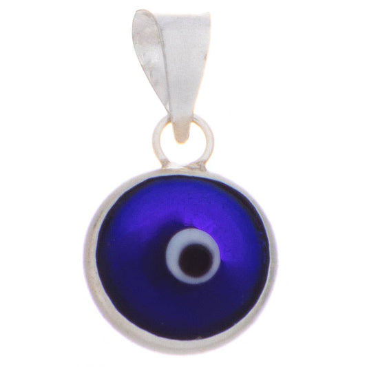 Mini Evil Eye Pendant w/ Glass Bead
