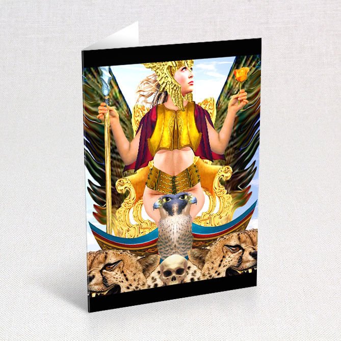 Suns Eye Deity Goddess & Symbolic Greeting Cards