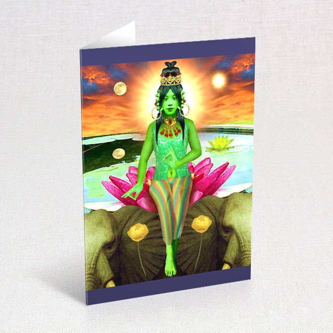 Suns Eye Deity Goddess & Symbolic Greeting Cards