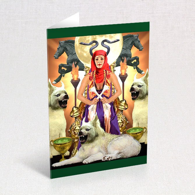 Suns Eye Deity Goddess & Symbolic Greeting Cards