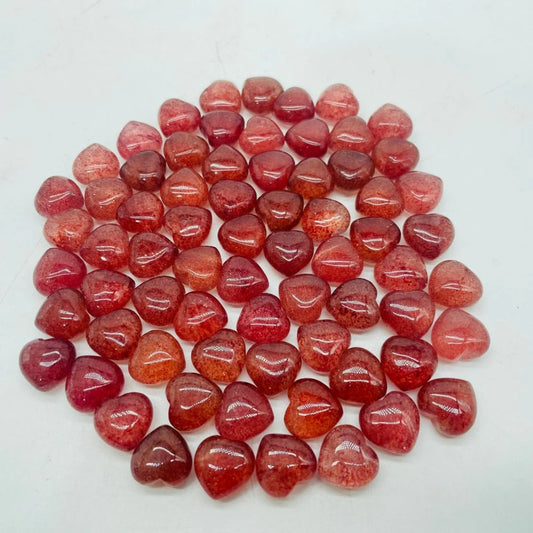 High Quality Strawberry Quartz Heart Extra-Small