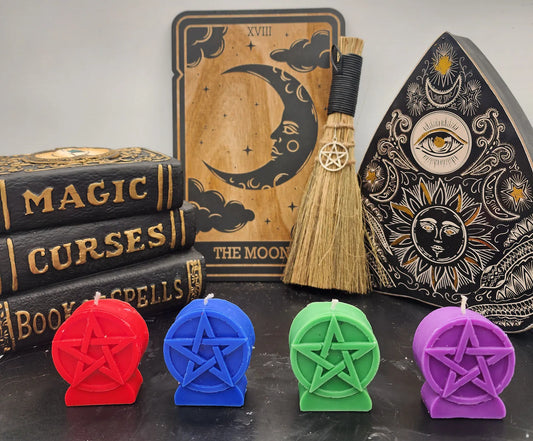 Beeswax & Soy Scented Pentagram Candle