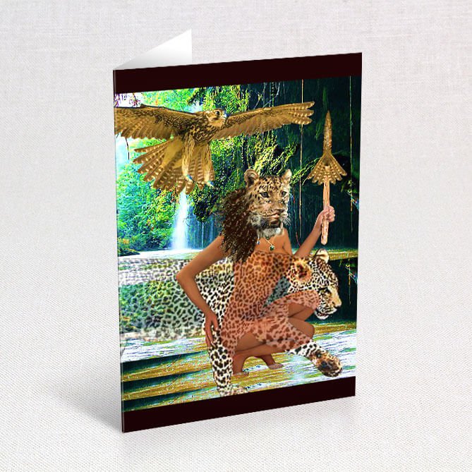 Suns Eye Deity Goddess & Symbolic Greeting Cards