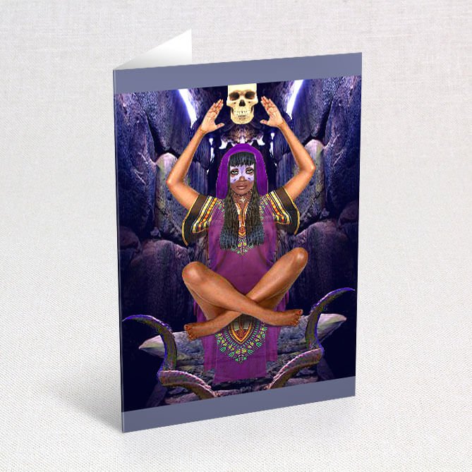 Suns Eye Deity Goddess & Symbolic Greeting Cards