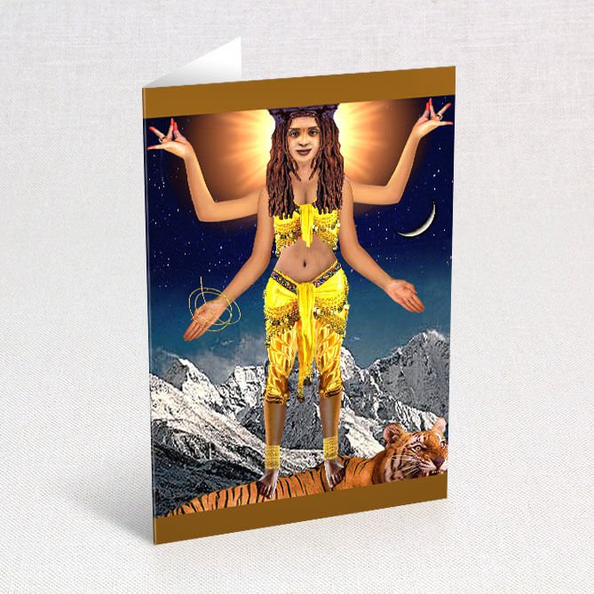 Suns Eye Deity Goddess & Symbolic Greeting Cards