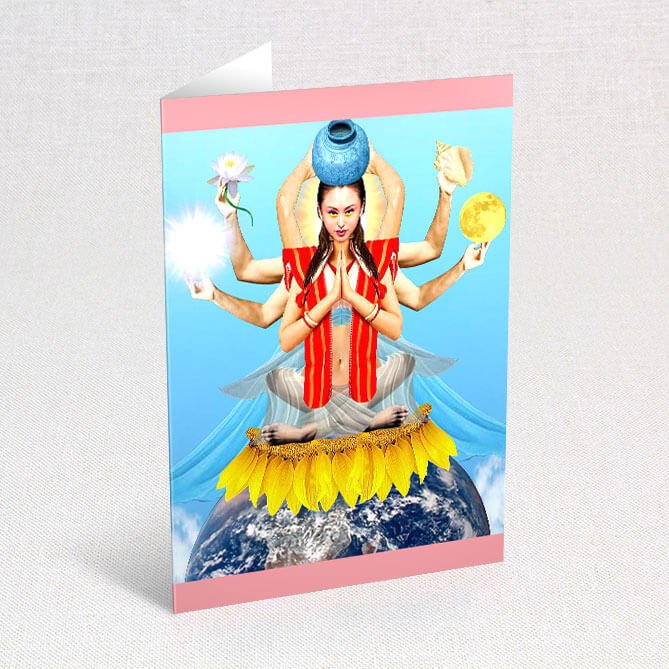 Suns Eye Deity Goddess & Symbolic Greeting Cards