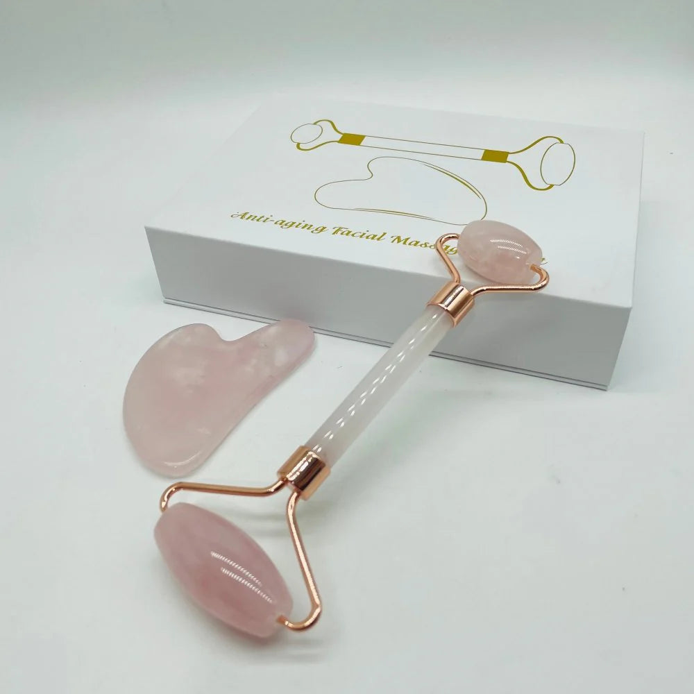 Crystal Gua Sha & Roller Set