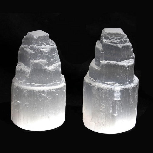 Natural Satin Spar (Selenite) Tower Point