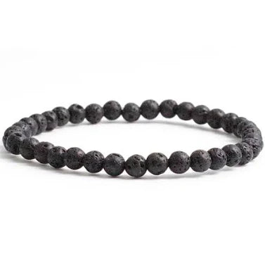 Lava Stone Bracelet 4mm