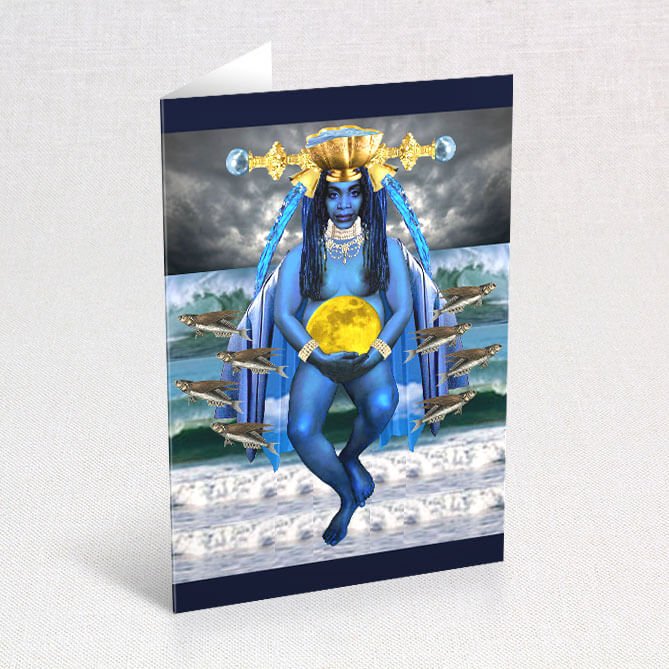 Suns Eye Deity Goddess & Symbolic Greeting Cards